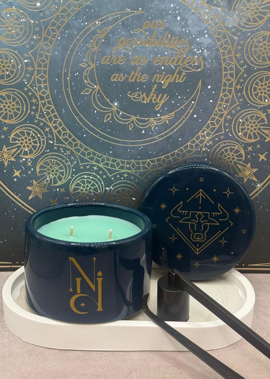 Tauro Zodiac Sign Candle/ Quiet Bloom Fragrance Candle