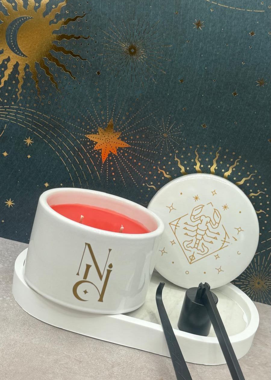 Scorpio Zodiac Sign Candle/ Arden Fragrance Candle