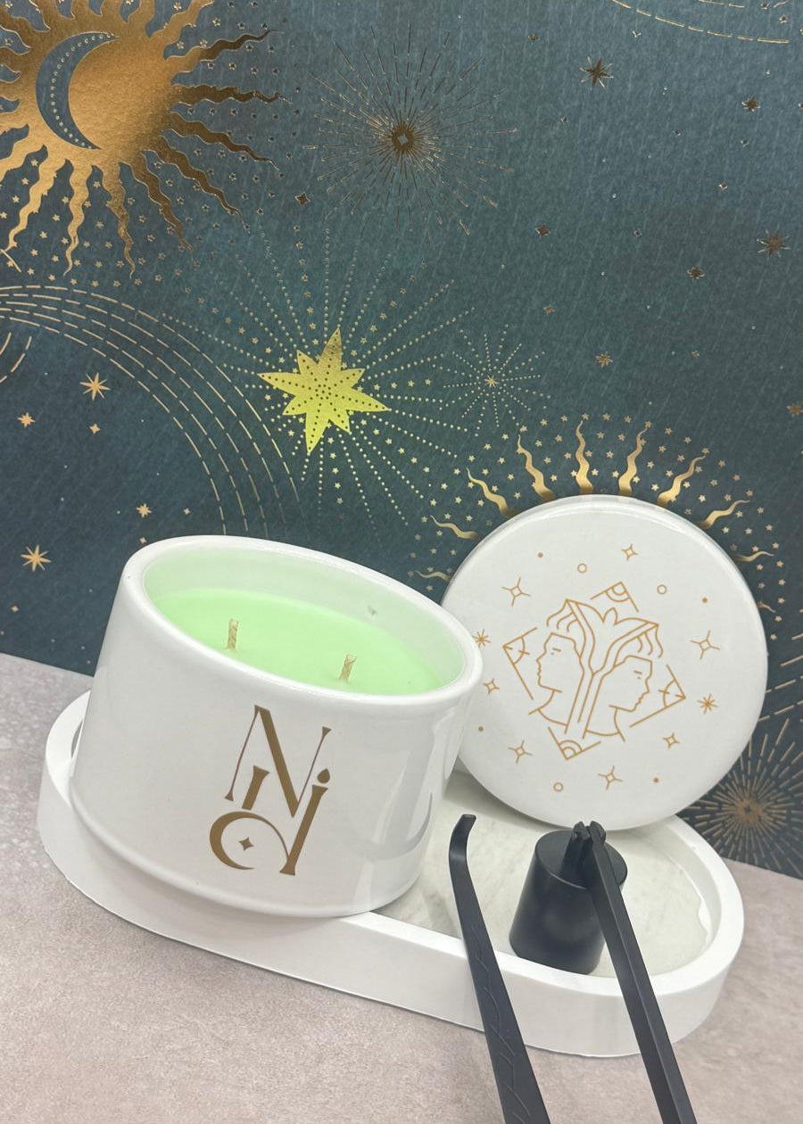 Gemini Zodiac Sign Candle/ Boreal Fragrance Candle