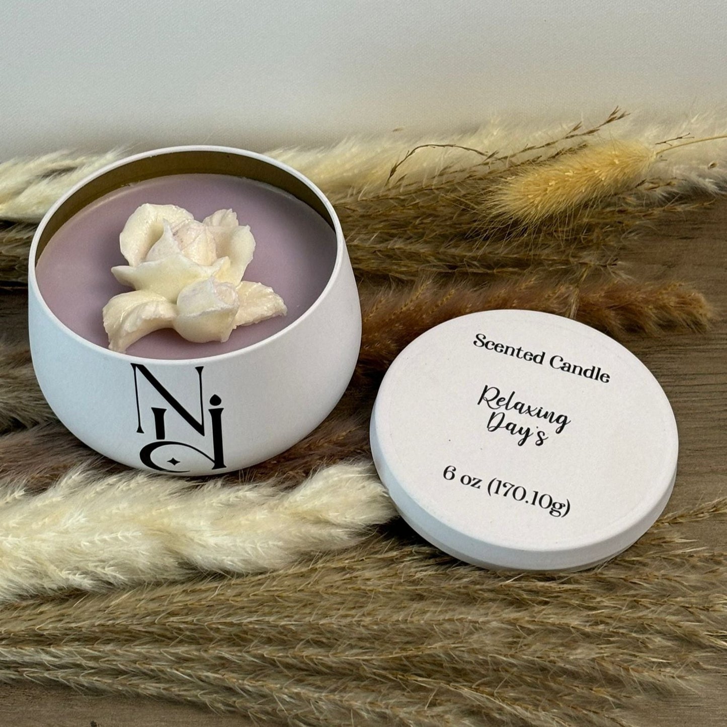 Vela de 2 mechas / hecha a mano / Días de Relajación