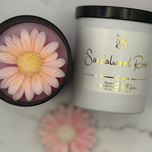 Sandalwood Rose 6oz - Jar Candle
