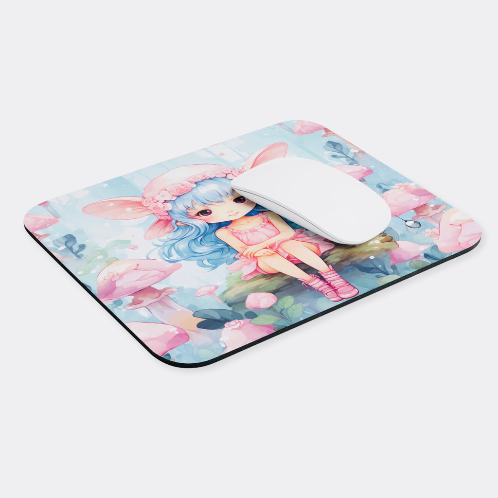 Ladie Elf - Alfombrilla de ratón en azul bebé y rosa