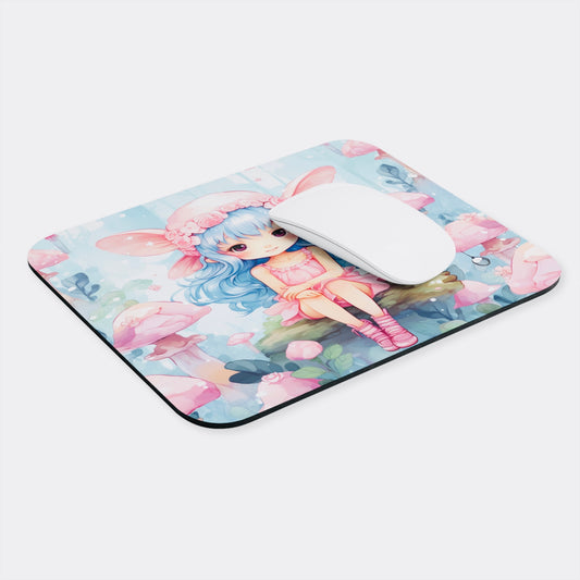 Ladie Elf - Baby Blue & Pink Mouse Pad